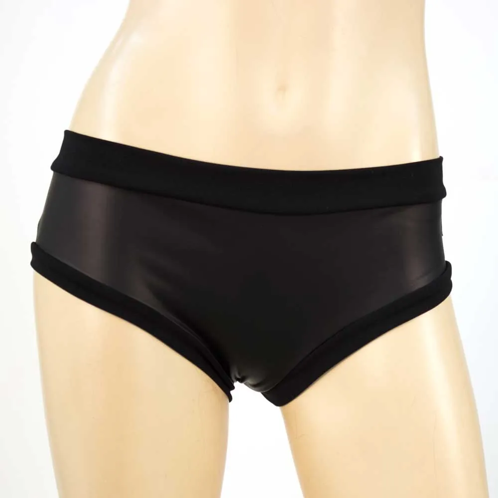 Booty Short- Stretch Leather