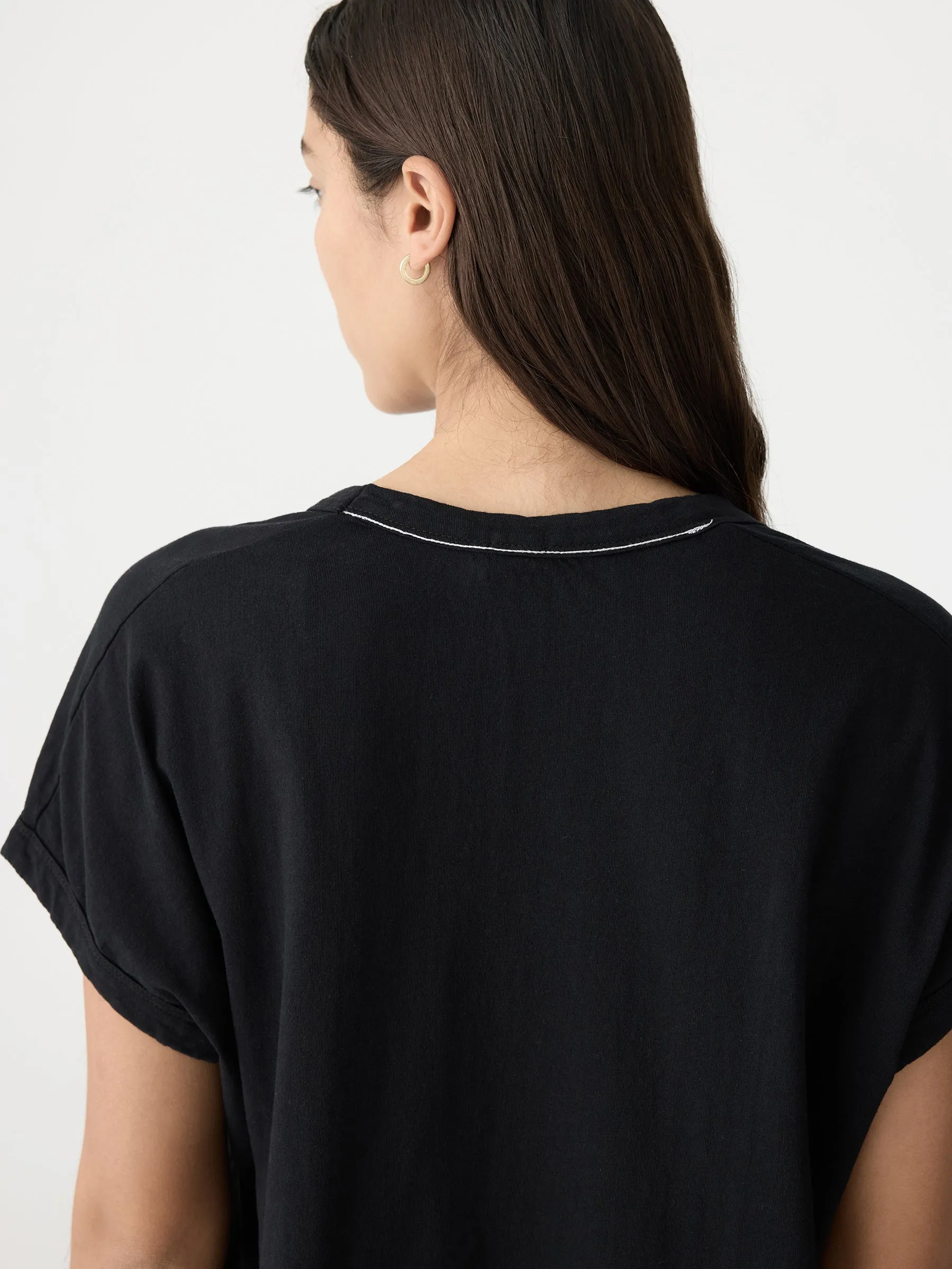 boxy t.shirt dress with tail ll