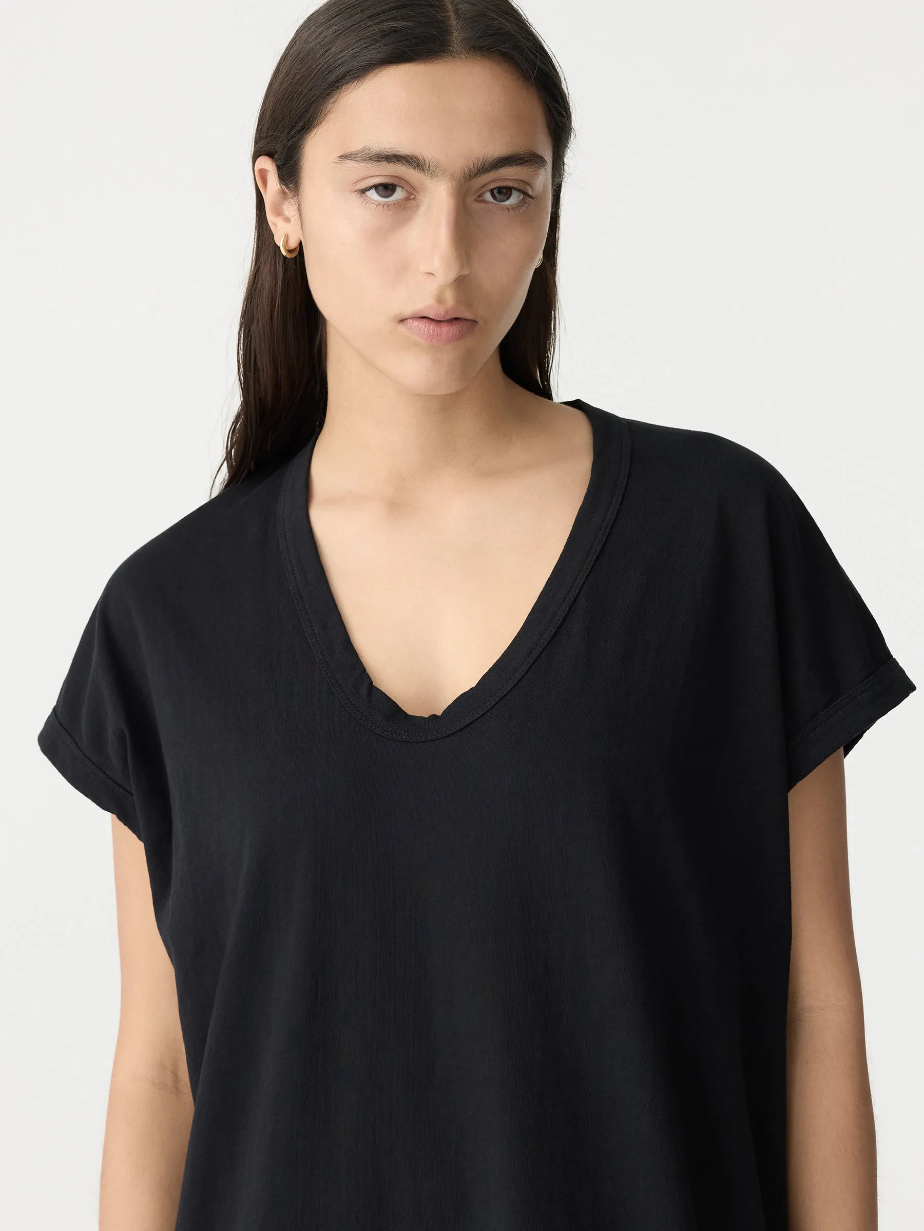 boxy t.shirt dress with tail ll