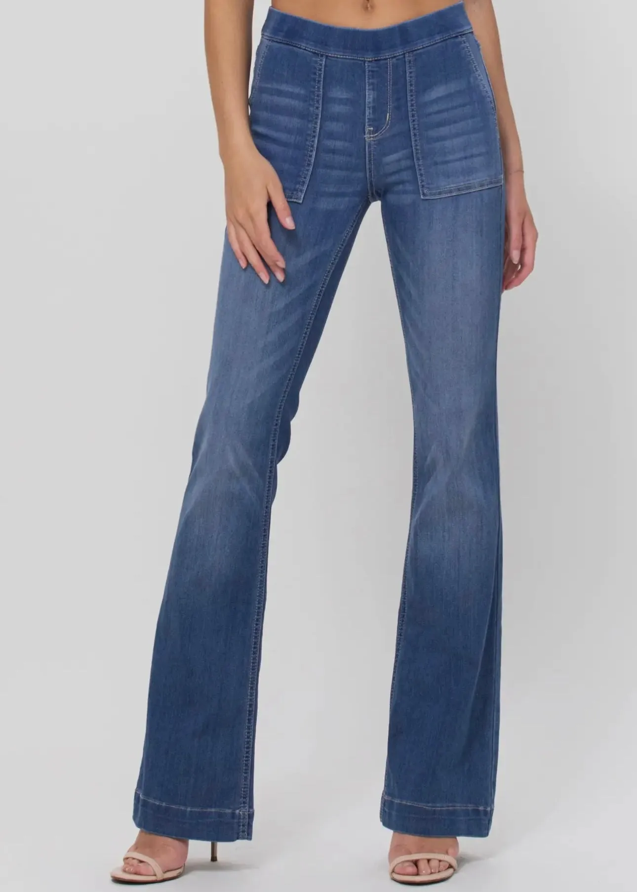 Crawford Mid Rise Flare Pull on Jegging
