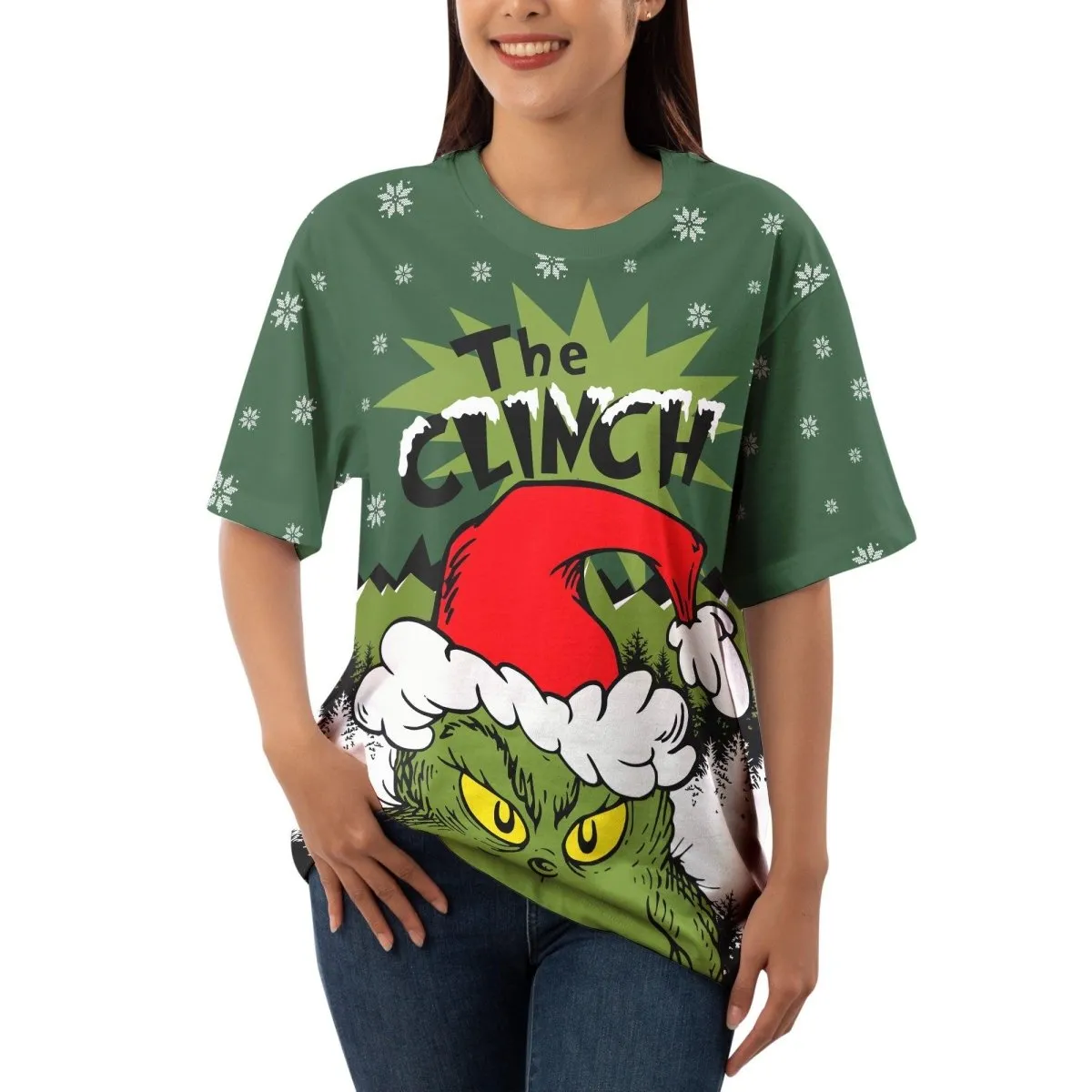 Grinch Santa Clause T-shirt