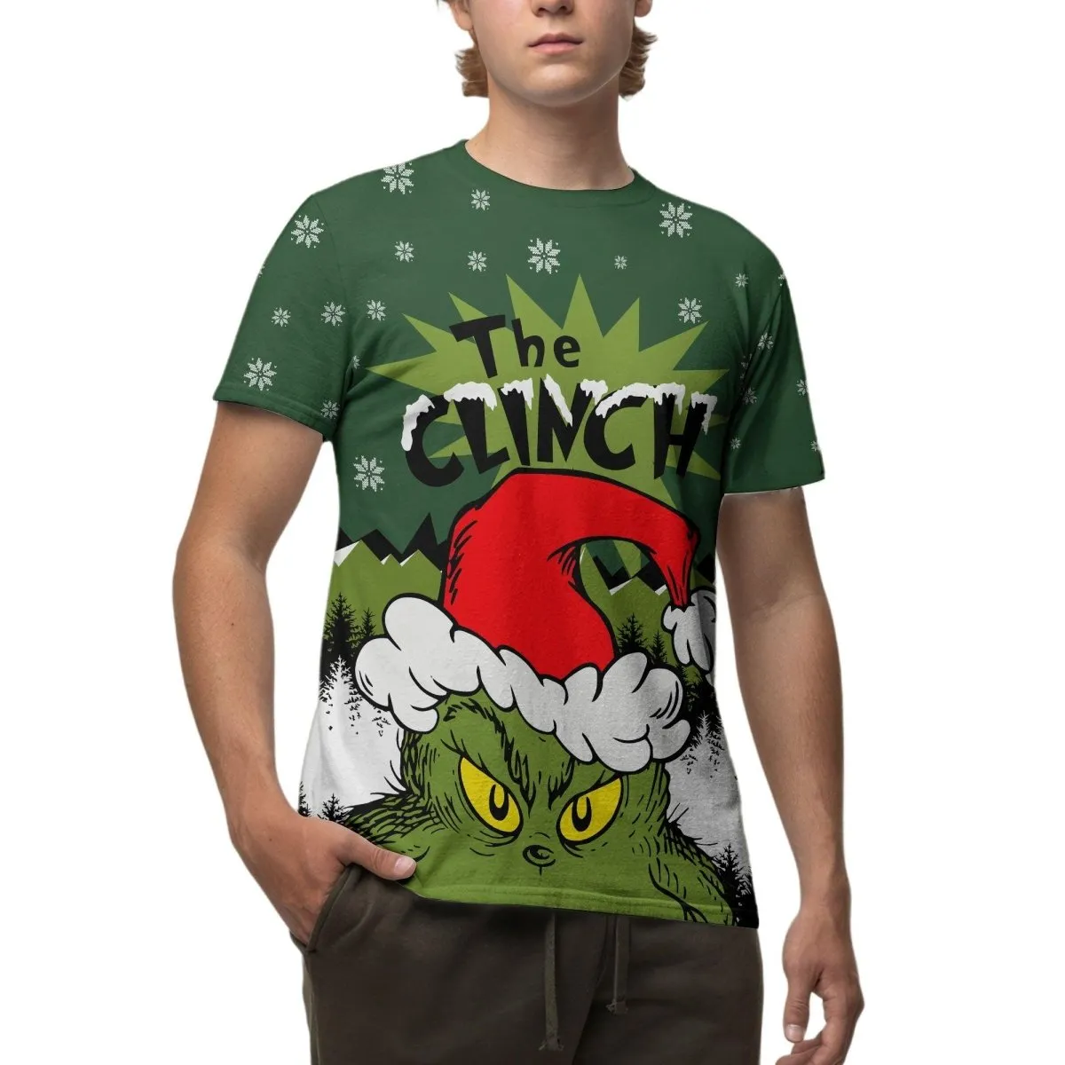 Grinch Santa Clause T-shirt