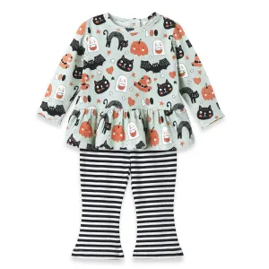 Halloween Pumpkin-Pals Girl's Top & Leggings