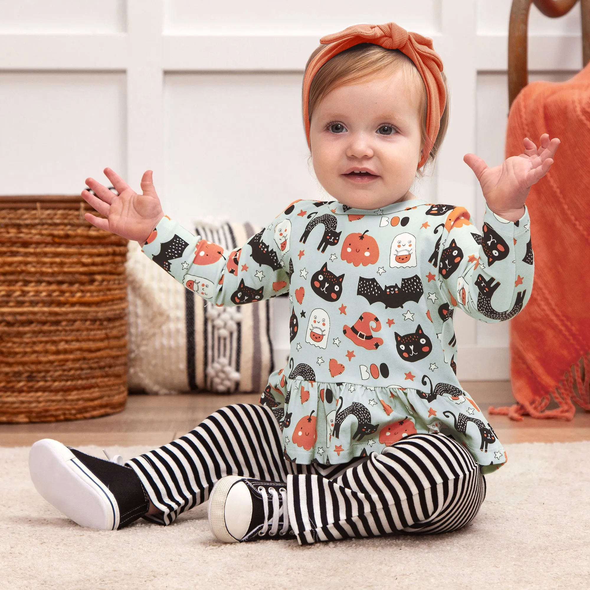 Halloween Pumpkin-Pals Girl's Top & Leggings