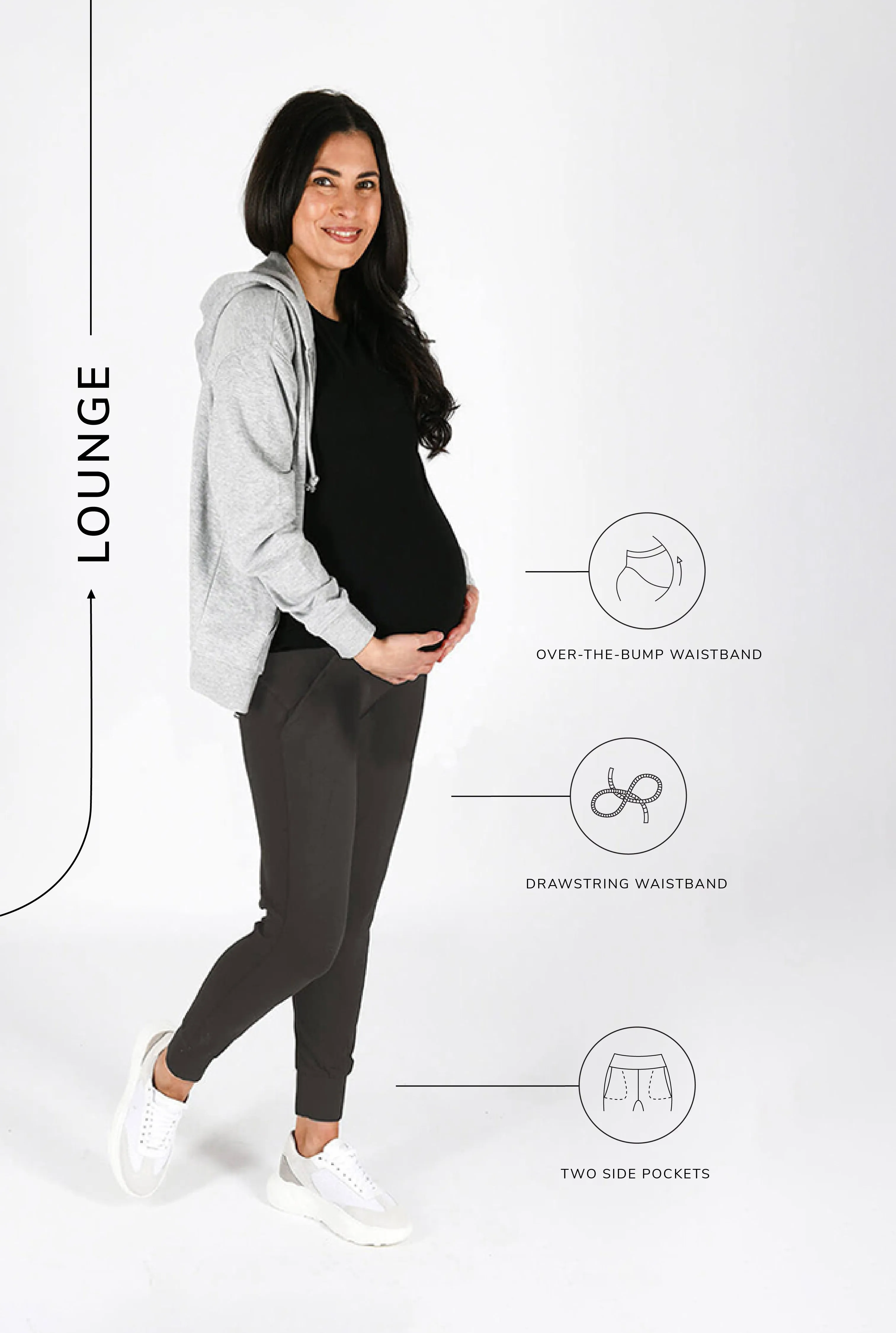 Maternity Recharge Joggers - Odyssey Grey