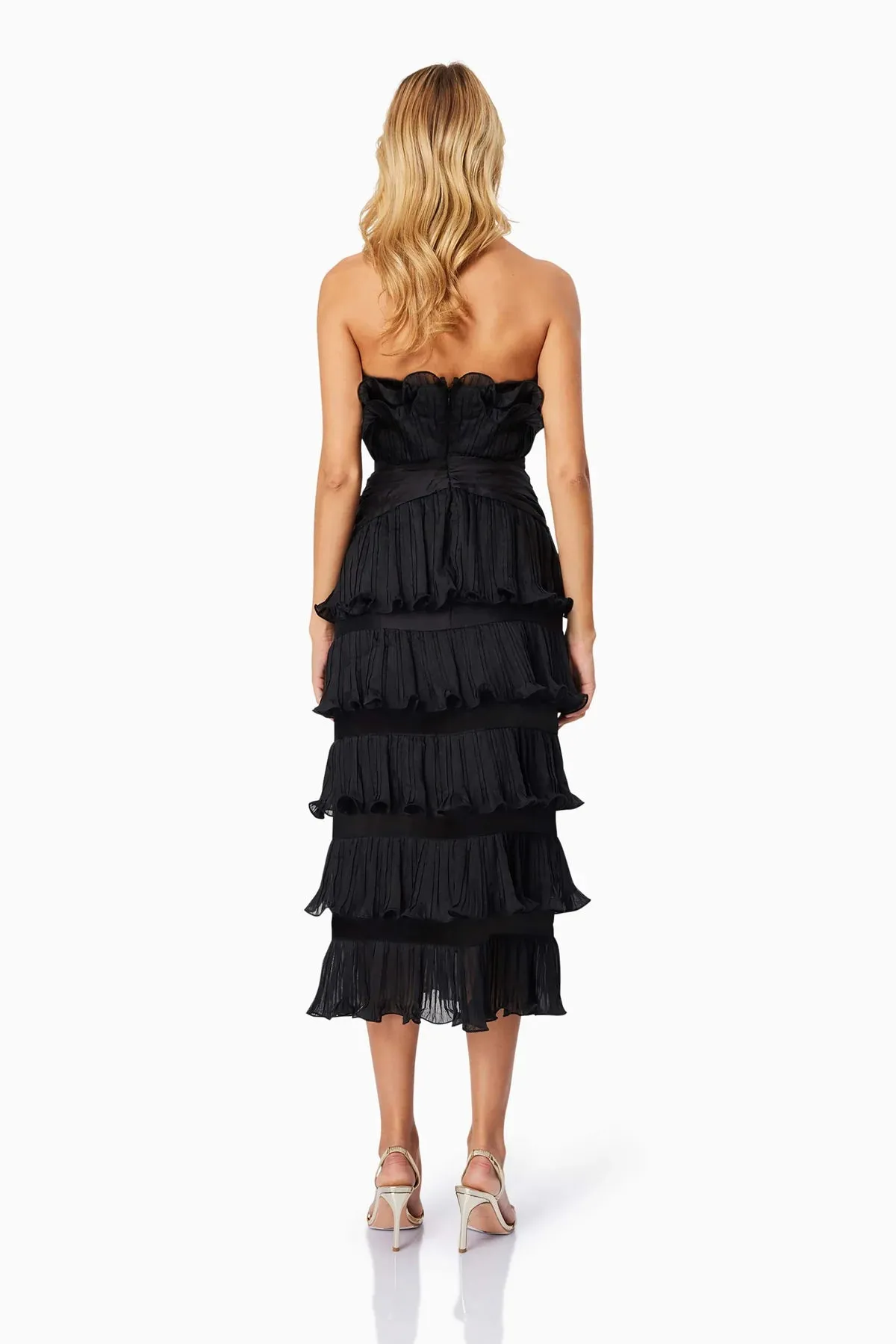 Maya Pleated Midi Dress