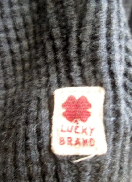 MENS LUCKY BRAND 80318 Thermal Long Sleeve Shirt Tee Top GRAY XL Crewneck Sexy