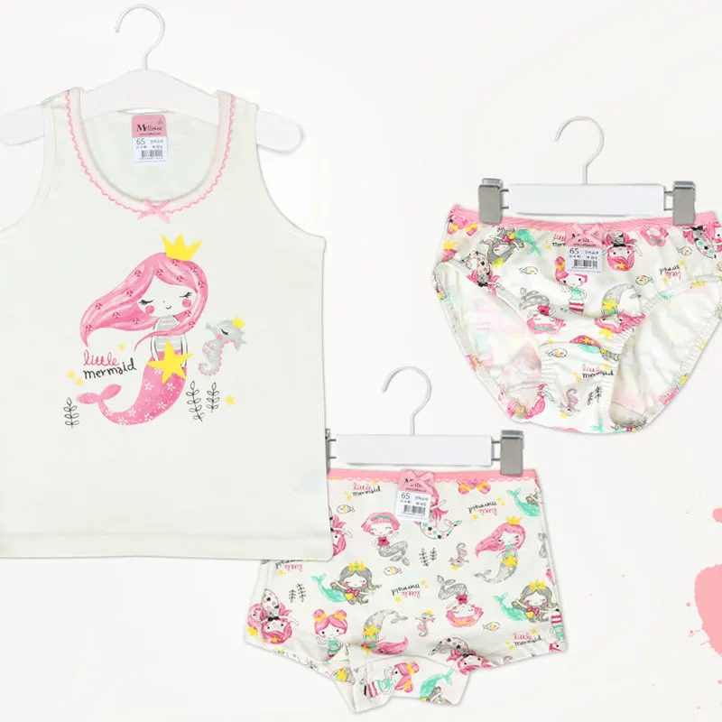 Mermaid Girl Underwear 2-piece Set M1022