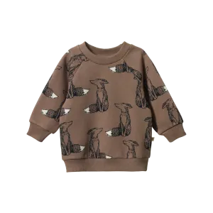 Nature Baby Emerson Sweater - Foxy Cub Print
