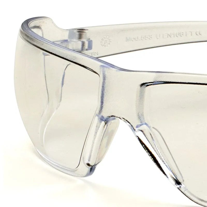 Univet 553Z Zero Noise Safety Glasses Anti Glare Lens