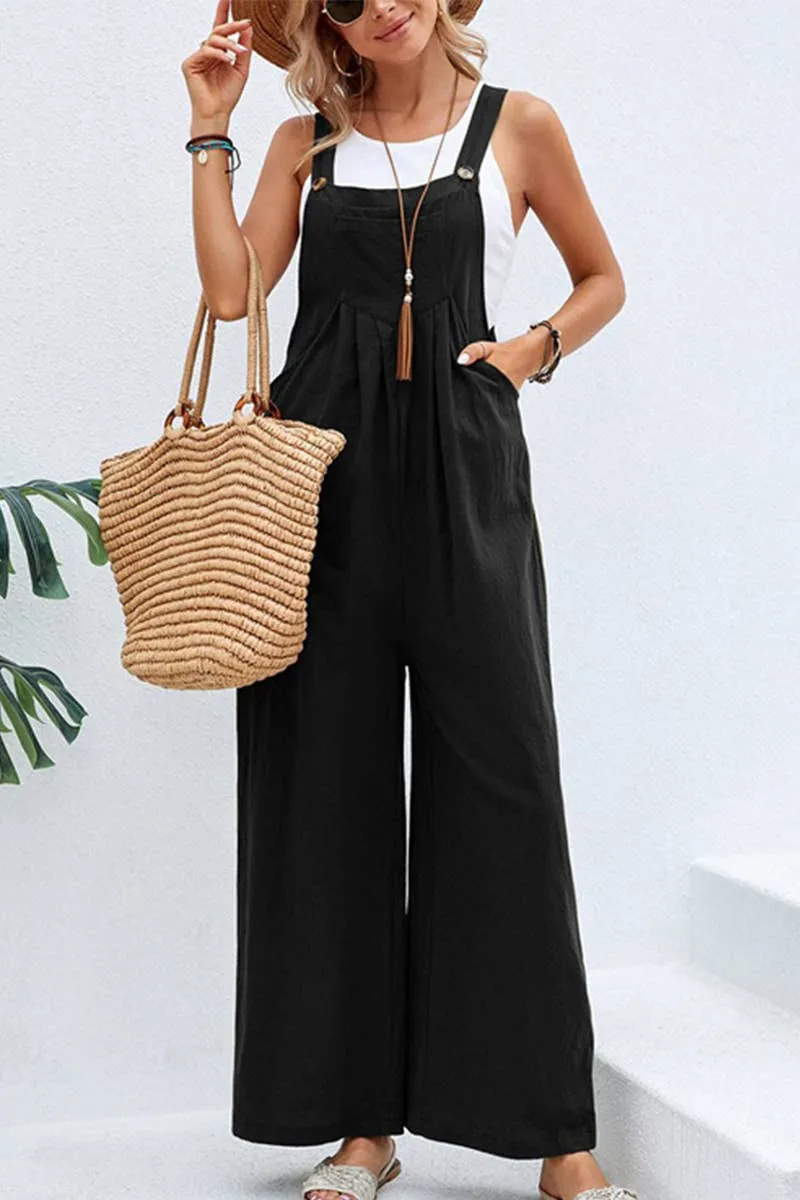 WOMEN SOLID OVERALLS