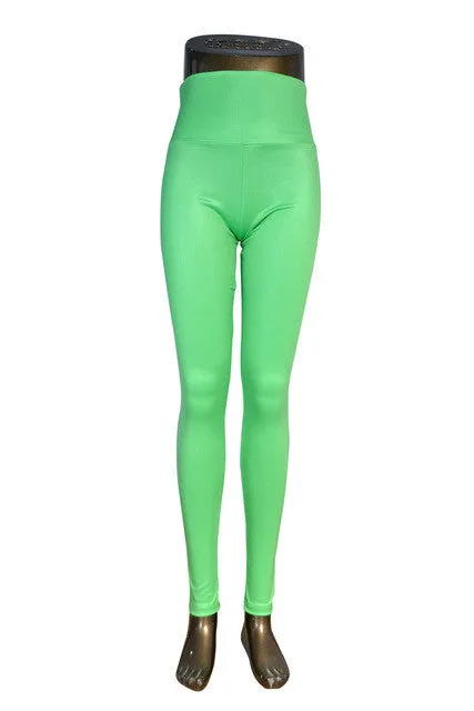women's Skinny Faux Leather High Waist Leggings